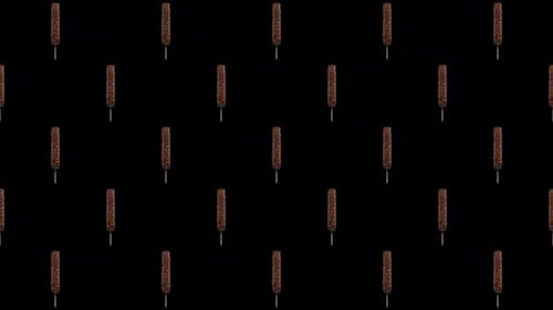 Chocolate Almonds Ice Cream Stick Bar Turnaround Background