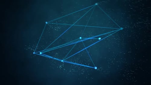 Abstract Technology Plexus Network Lines and Dots Background