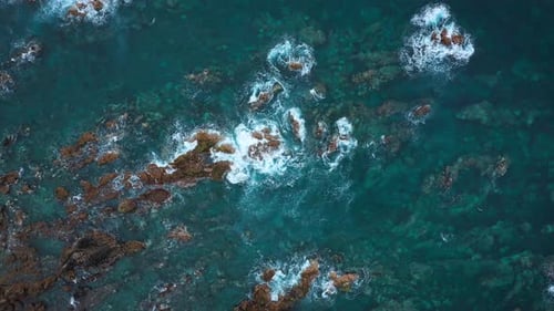 Top View of a Deserted Coast
