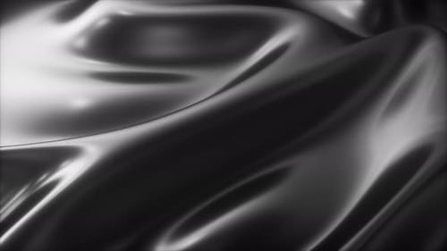 Abstract Glossy Black Liquid Fluid Motion Background Loop