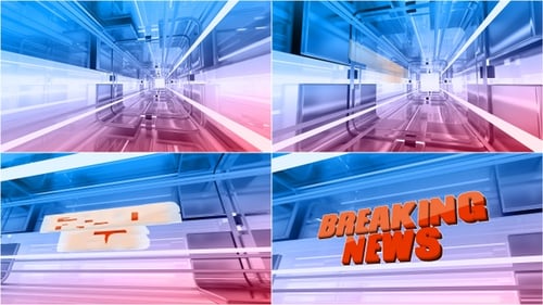 Futuristic Breaking News Title Reveal for Broadcasts
