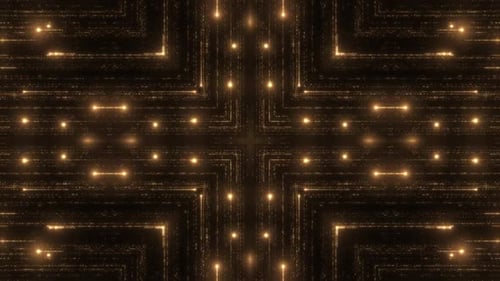 Golden Particle Stream Digital Background Loop