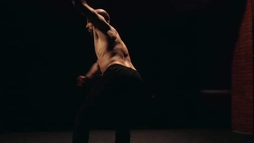 A Ballet Male Dancer is Performing Choreography on Classic Theater Stage
