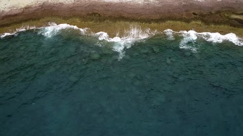 Atlantic Ocean Shore Cliffs of Playa de Los Morteros, Tenerife, Spain