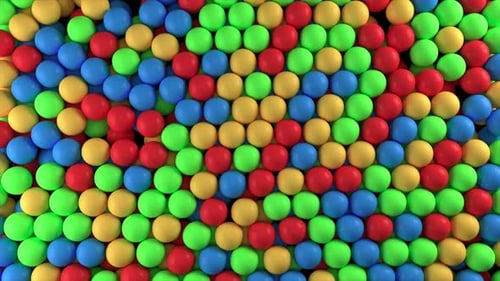 Colorful Spheres Screen Fill Transition