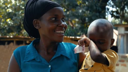 African Mother and Baby