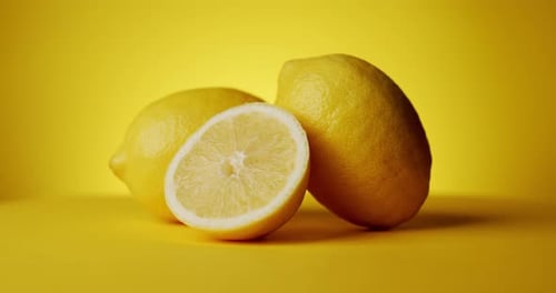 Close Up View of Fresh Lemons