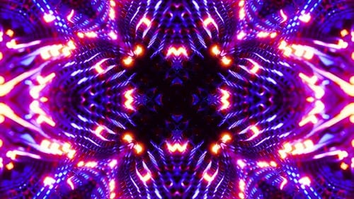 Red Blue Neon Motion Background Vj Loo