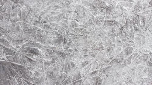 Delicate Ice Crystal Textures in Extreme Close-Up