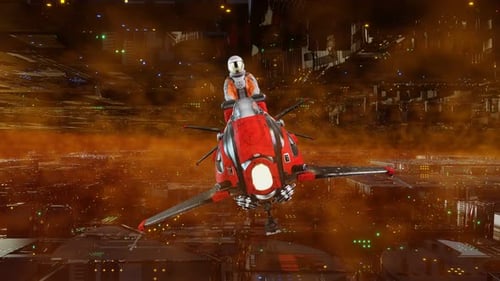 Astronaut's Flight in the Fog VJ Loop Tunnel