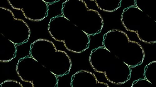 Abstract Glowing Line Art Pattern Seamless Loop Animation