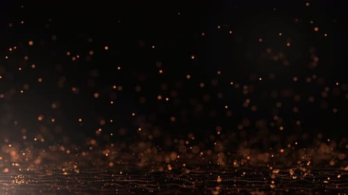 Orange Partikel Bounce Animation