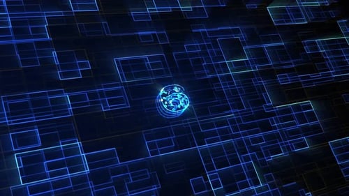 Futuristic Digital Grid Reveal