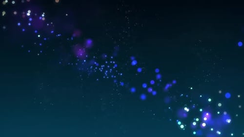 Abstract Space Particles Bokeh Background
