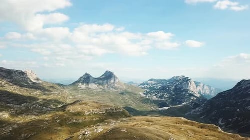 Mountain Panorama Against Blue Sky