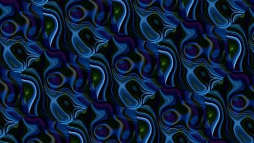 Abstract Hexagon Spinning Shiny Liquid Animated Background