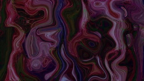 Abstract Fluid Dark Liquid Flowing Seamless Loop Background Animation
