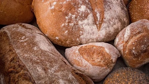 Freshly Baked Natural Bread is on the Kitchen Table