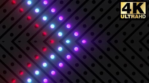 Dynamic Neon Lights Geometric Pattern Background Loop