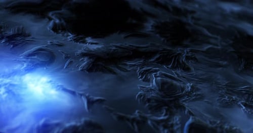 Abstrakte fraktale Landschaft. Wellen- und Wellenbewegungshintergrund.