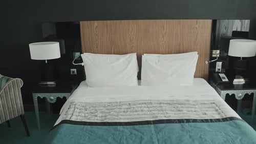 King-Size Bed in Modern Hotel Room