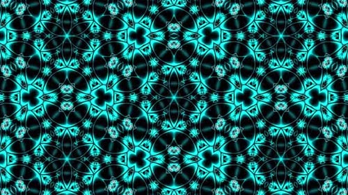 Blue Looped Kaleidoscope