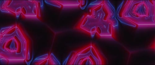 Neon Abstract Flowing Glowing Liquid Background Animation
