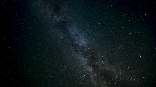 Timelapse of Moving The Milky Way in Night Sky