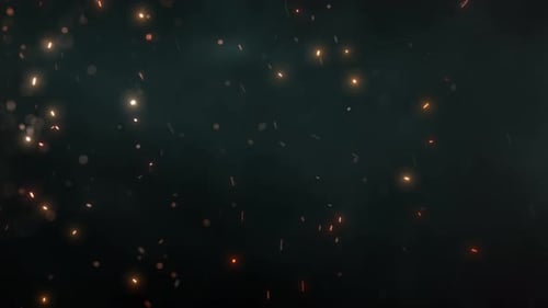 Gentle Bokeh Particles on Dark Background