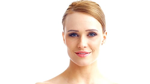 Woman Opens Her Eyes and Smiles