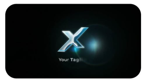 Clean Modern Logo Reveal with Luminous Light Rays