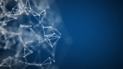 Abstract Plexus Network Digital Technology Looping Background