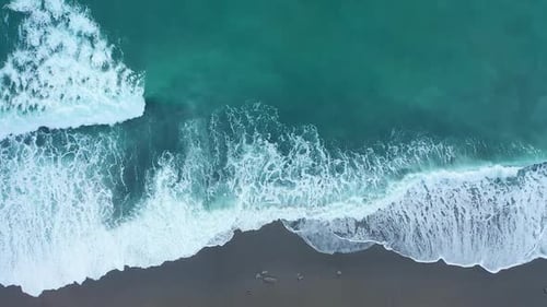 Storm at Sea in Winter Alanya Turkey