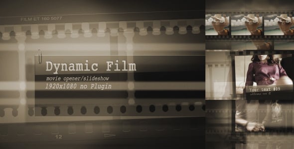 Dynamic Film, Openers ft. film & film credit title - Envato