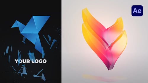 Crystal Shatter Logo for After Effects