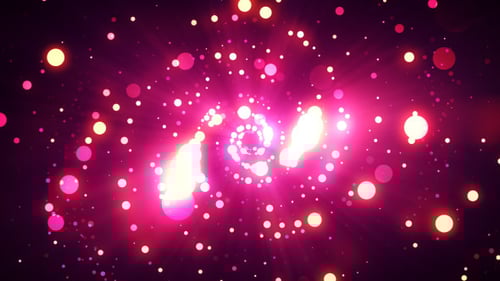 Abstract Glowing Spiral Particle Loop Background