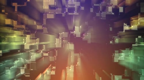 Liquid Gradient Futuristic Rays Geometric Background Motion Video