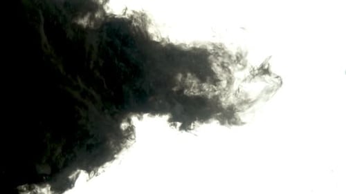 Dark Fluid Spreading on a Light Background