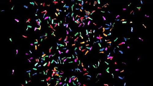 Colorful Confetti Falling Celebration Overlay