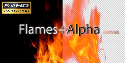 Flames with Alpha Channel