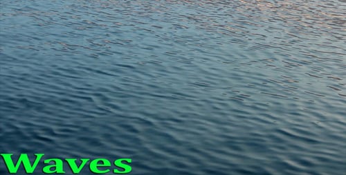 Gentle Waves Rippling on the Water Surface