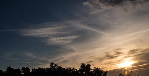 Dramatic Clouds at Sunrise or Sunset Time-Lapse
