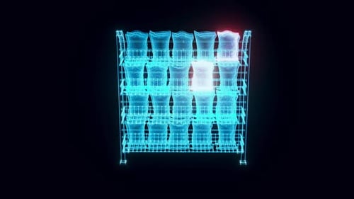 Market Rack Chips Hologramm rotierend HD