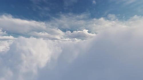 Fly Above Clouds 4k