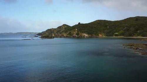 Aerial view of New Zealand coast
