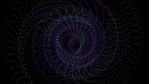 Abstract Particle Field Swirl Loop Background Animation