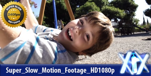 Boy Having Fun on Playground Swing Set