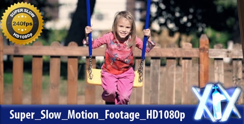 Little Girl Enjoys Swinging in the Park