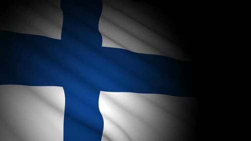 Waving Flag of Finland Animation for Corporate and National Projects