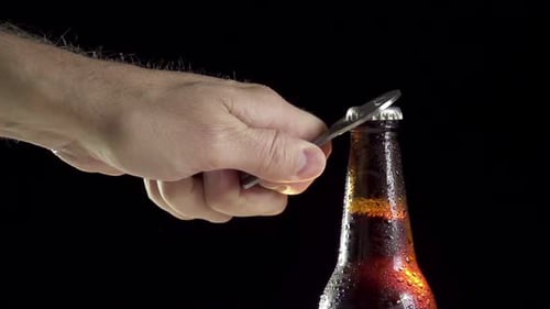 Beer Open Slow Motion